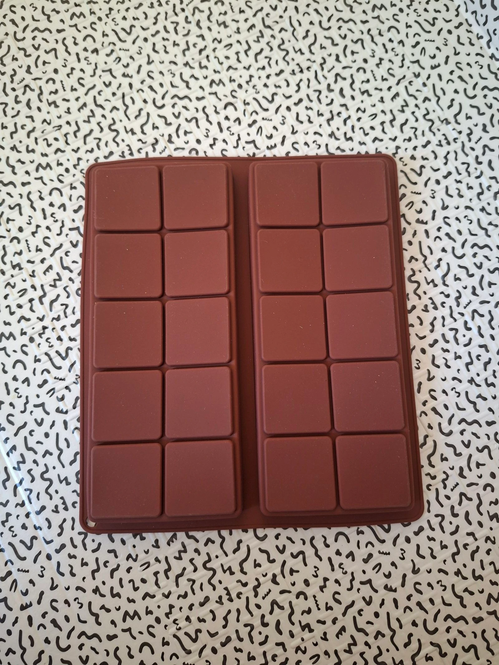 Molde de silicona para tabletas de chocolate – Doble molde – 17,5 x 20,5 cm – photo 2